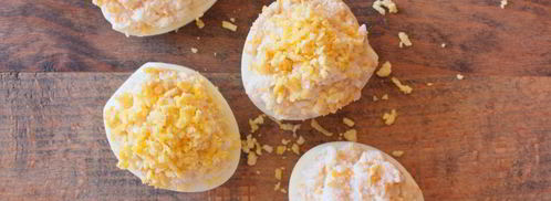 яйца, фаршированные кальмарами. Шаг 8