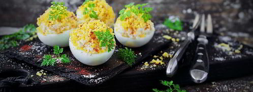 яйца, фаршированные кальмарами. Шаг 10