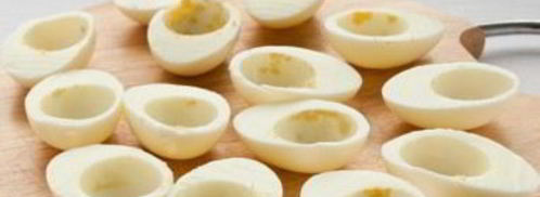 яйца, фаршированные паштетом. Шаг 3