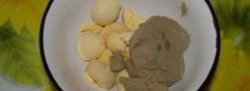 яйца, фаршированные паштетом. Шаг 4