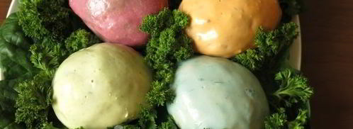 яйца фаршированные в цветном желе. Шаг 22