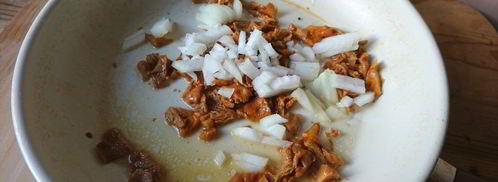 яйца, фаршированные жареными лисичками. Шаг 5