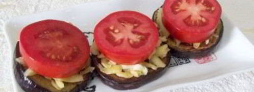 горячая закуска из баклажанов и помидоров под сыром. Шаг 7