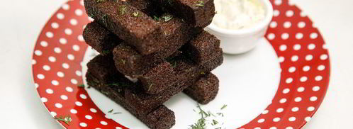 чесночные гренки с соусом. Шаг 7