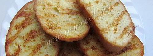 гренки из батона с яйцом и молоком. Шаг 8