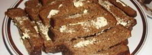 гренки из черного хлеба с сыром. Шаг 3