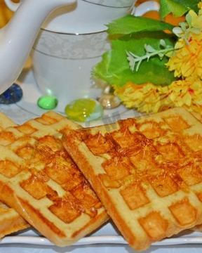 Гренки из хлеба в вафельнице