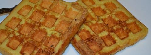 гренки из хлеба в вафельнице. Шаг 8