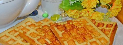 гренки из хлеба в вафельнице. Шаг 9