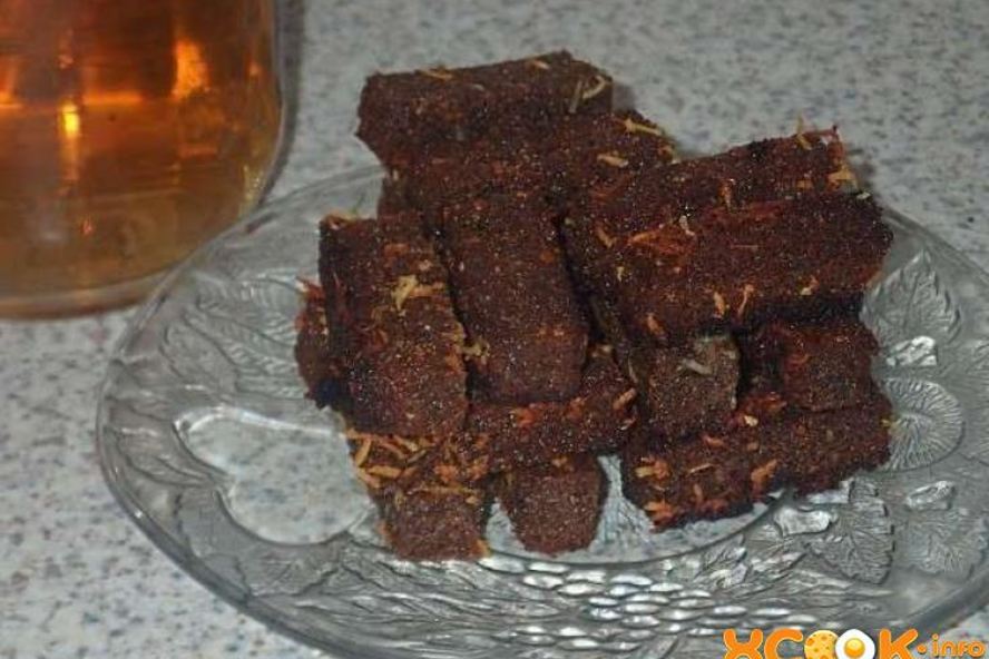 Рецепт гренков к пиву с чесноком