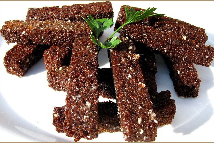 Рецепт гренков с чесноком и укропом