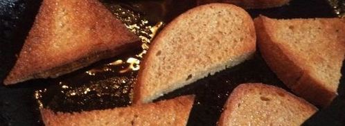 гренки с чесноком на сковороде. Шаг 6