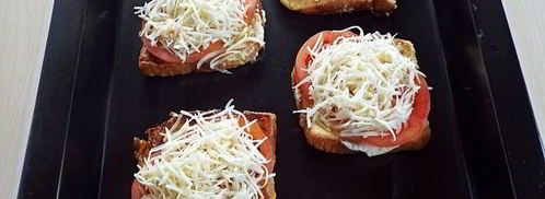 гренки с помидорами и сыром. Шаг 12