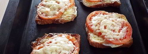 гренки с помидорами и сыром. Шаг 13