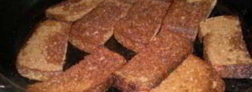 гренки с шпротами. Шаг 3