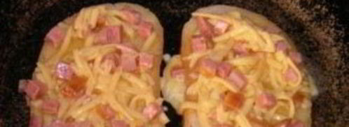 гренки с сыром, яйцом и колбасой. Шаг 5