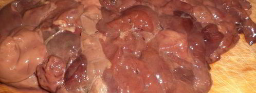 гренки с жареной печенкой. Шаг 3