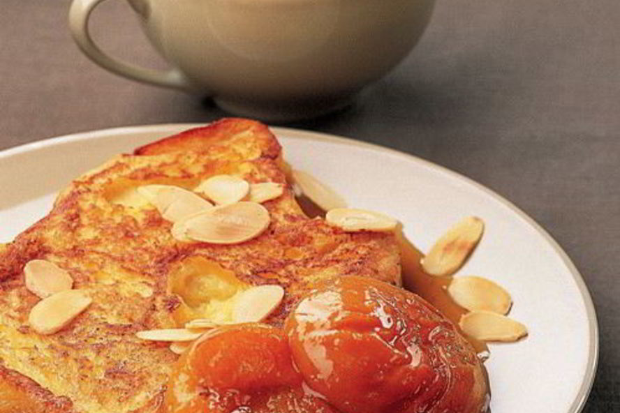 Рецепт миндальных гренков с абрикосами