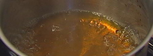 сладкие гренки с томлеными персиками. Шаг 3