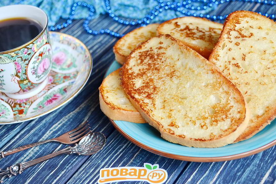 Рецепт сладких гренков