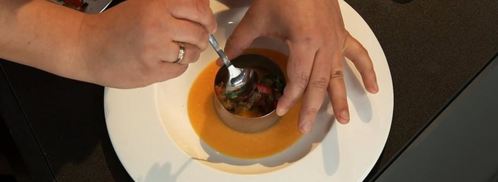 баклажанная икра на тыквенном пюре. Шаг 7