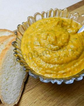 Диетическая кабачковая икра в рукаве