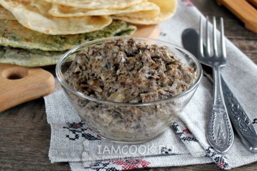 Рецепт грибной икры из замороженных грибов