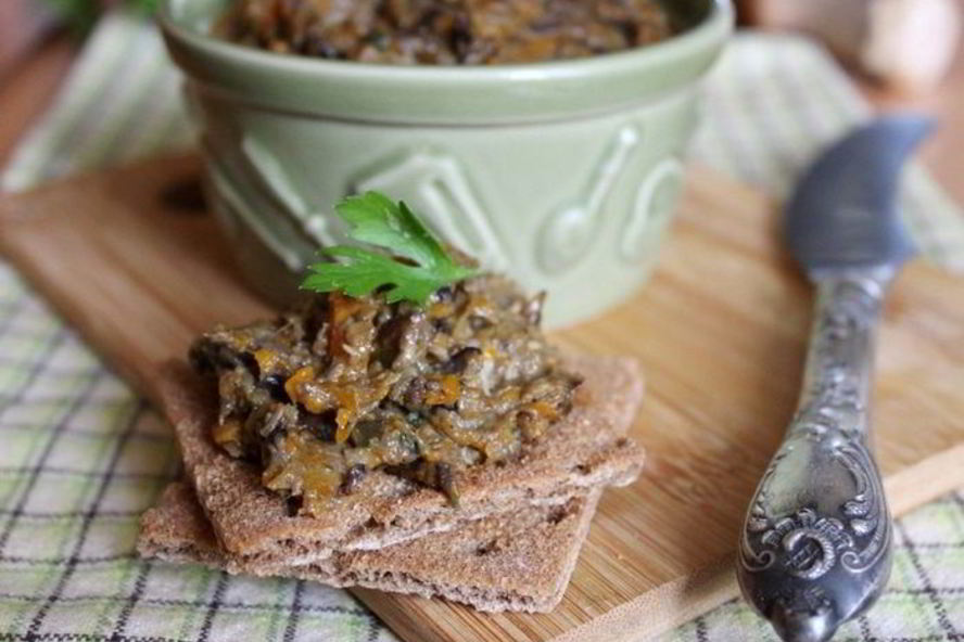Рецепт грибной икры с овощами