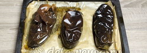 икра из баклажанов со свежими помидорами. Шаг 3