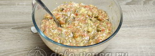 икра из баклажанов со свежими помидорами. Шаг 12