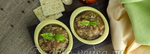 икра из баклажанов со свежими помидорами. Шаг 14