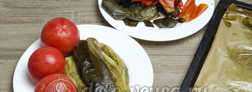 икра из баклажанов со свежими помидорами. Шаг 7