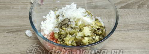 икра из баклажанов со свежими помидорами. Шаг 11