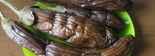 икра из печеных баклажанов. Шаг 4