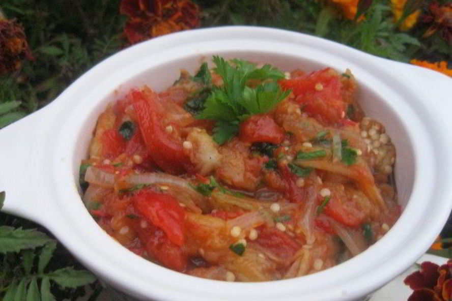 Рецепт икры из печеных овощей