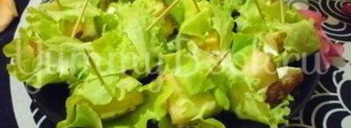 изящные канапе с грушей, ветчиной и сыром. Шаг 18