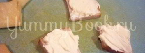 изящные канапе с грушей, ветчиной и сыром. Шаг 6