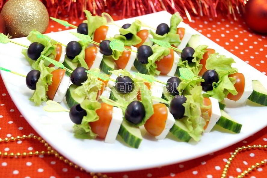 Рецепт канапе греческого