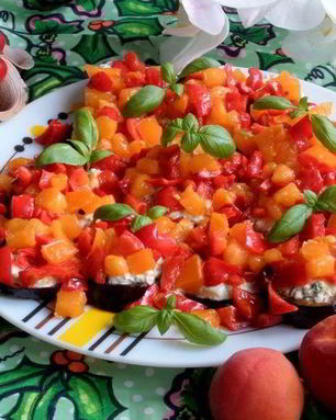 Канапе из баклажанов