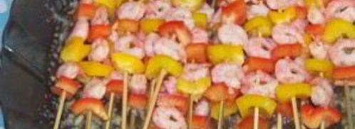 канапе из креветок на шпажках. Шаг 4