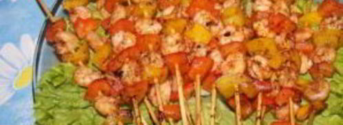 канапе из креветок на шпажках. Шаг 5