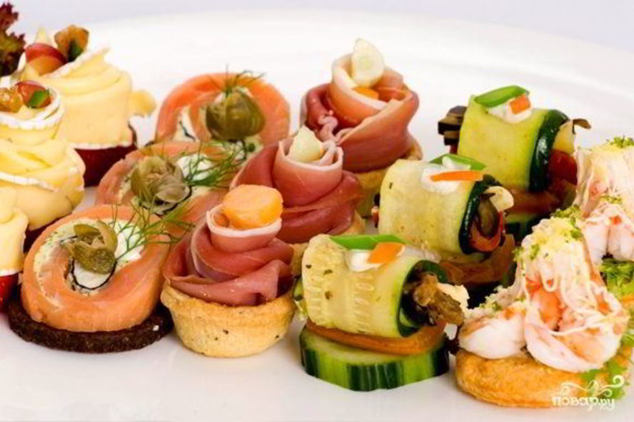 Рецепт канапе на свадьбу
