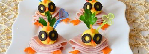 канапе новогоднее цыплята. Шаг 14