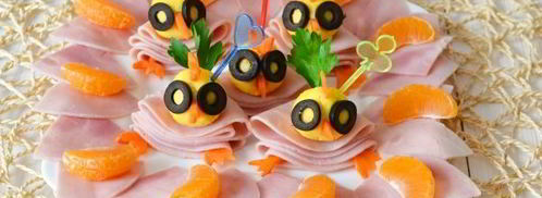 канапе новогоднее цыплята. Шаг 15