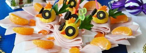 канапе новогоднее цыплята. Шаг 16