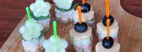 канапе праздничное ассорти. Шаг 9