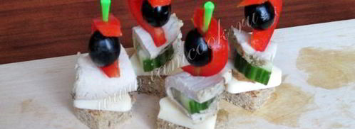 канапе праздничное ассорти. Шаг 11