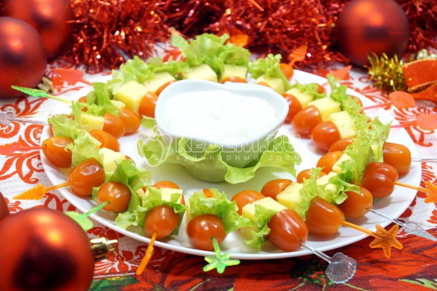 Рецепт канапе рождественский венок