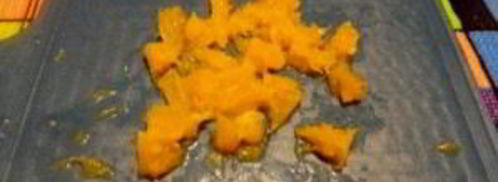 канапе с ананасами, курицей и апельсинами. Шаг 5