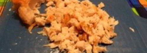 канапе с ананасами, курицей и апельсинами. Шаг 7